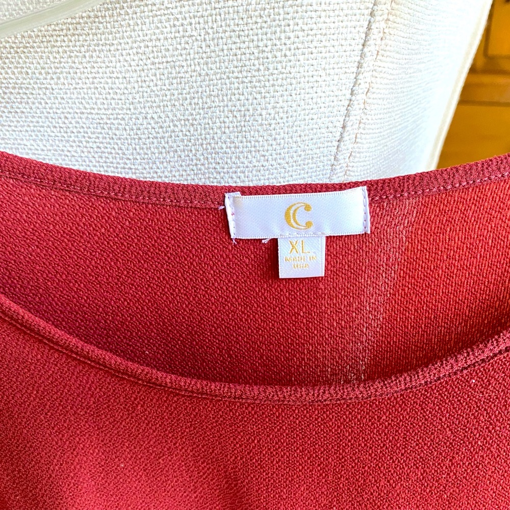 Charming Charlie Tie Blouse